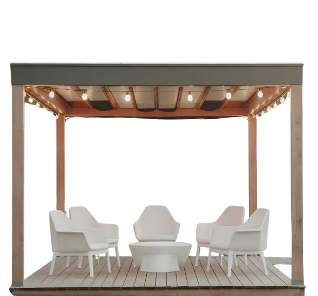 Patio builders team planning backyard project in Los Angeles