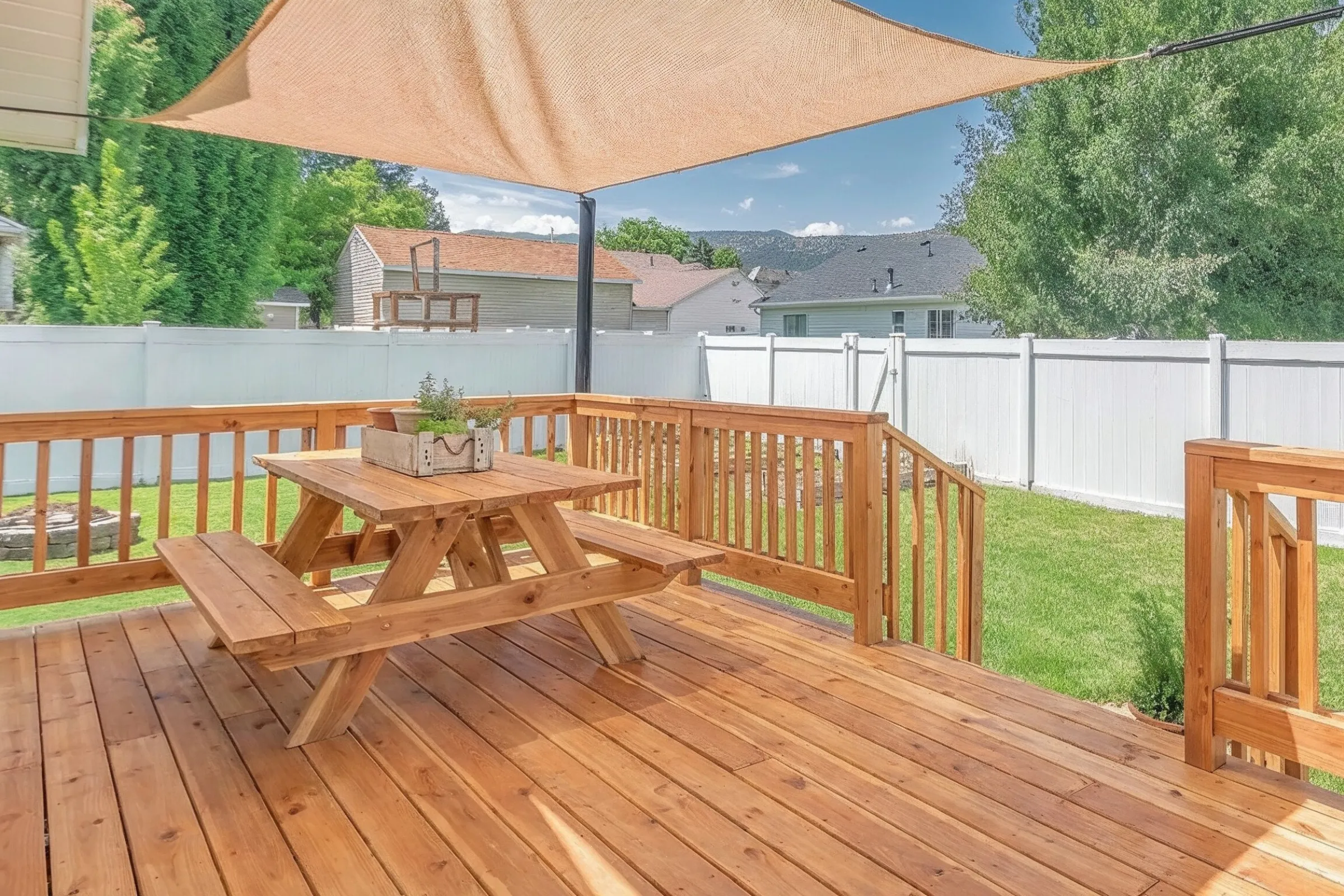 Deck and patio remodeling in Los Angeles with modern paver layout, seating area, and built-in fire pit design